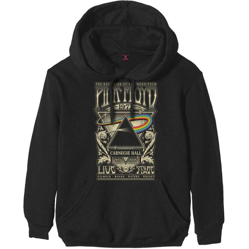 Pink Floyd Unisex Adult Carnegie Hall Hoodie / Black